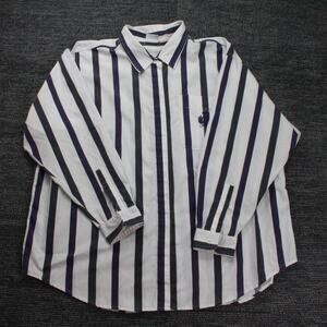 Bobbie Brooks Sport Plus Vintage Striped Dress Shirt - Measurements in Pictures